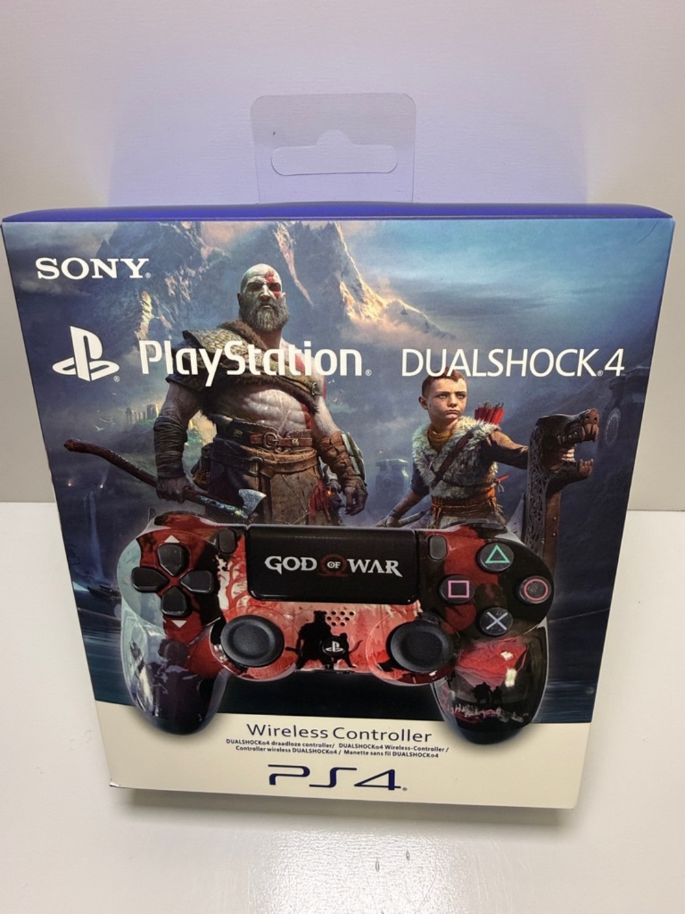Sony DualShock 4 Wireless Controller - Red & Black God of War Artwork
